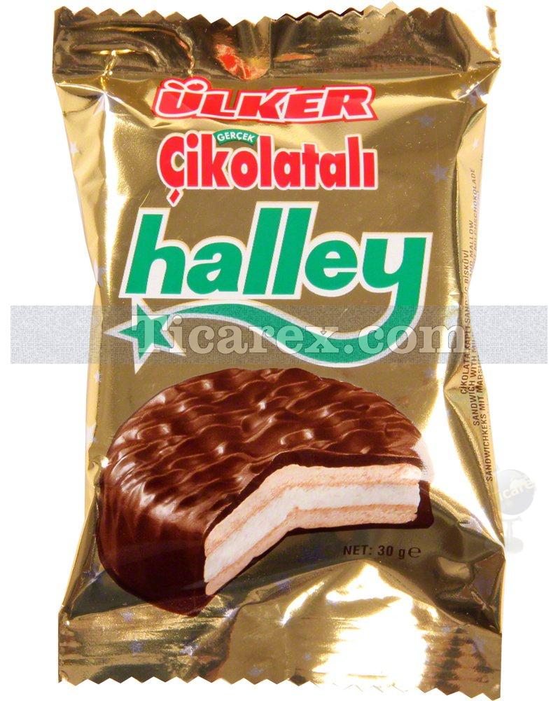Ülker Halley Çikolata Kaplı Sandviç Bisküvi 30 gr