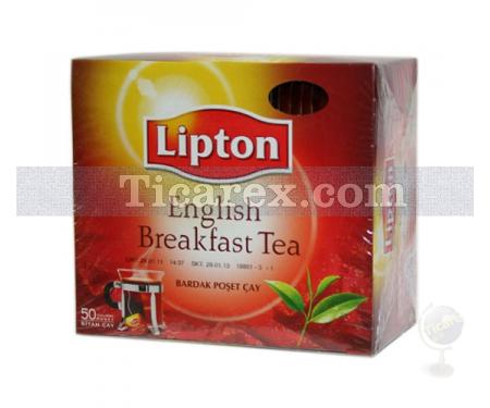 Lipton English Breakfast Süzen Poşet Çay 50'li | 100 gr - Resim 1