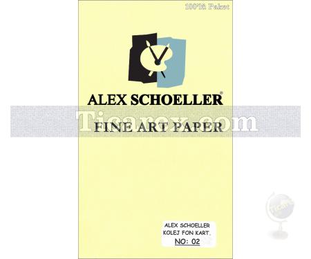 Alex Schoeller Kolej Fon Kartonu No:02 | Bej-Krem | 70x100 | 120 gr/m2 | 100 adet - Resim 1