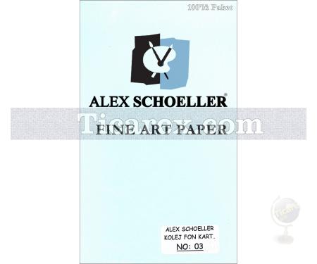 Alex Schoeller Kolej Fon Kartonu No:03 | Açık Mavi | 50x70 | 160 gr/m2 | 100 adet - Resim 1