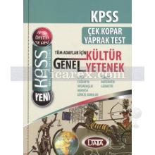 KPSS Çek Kopar Yaprak Test | Genel Yetenek | Genel Kültür - Data Yayınları