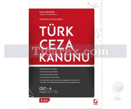 Türk Ceza Kanunu - 4 Cilt Takım | Yorumlu & Uygulamalı | Hasan Gerçeker - Resim 1