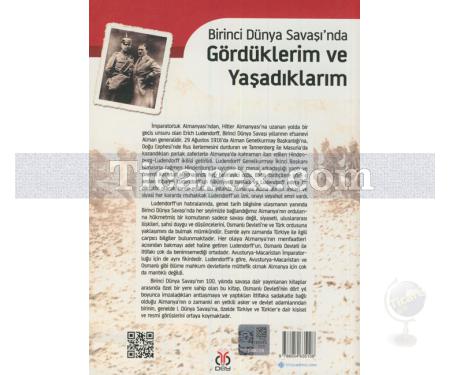 Birinci Dünya Savaşı'nda Gördüklerim ve Yaşadıklarım | Erich Ludendorff - Resim 2