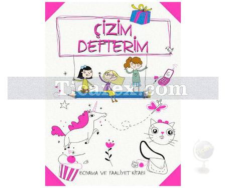 Çizim Defterim - Boyama ve Faaliyet Kitabı Pembe | Kolektif - Resim 1