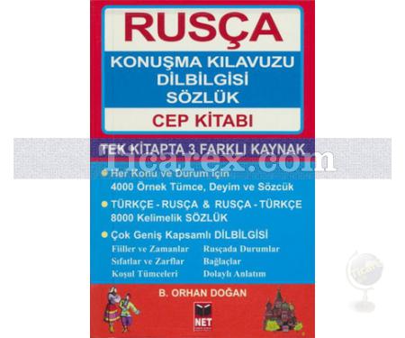 Rusça Konuşma Kılavuzu Dilbilgisi Sözlük Cep Kitabı | B. Orhan Doğan - Resim 1