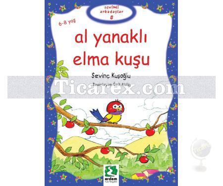 Al Yanaklı Elma Kuşu | Sevinç Kuşoğlu - Resim 1