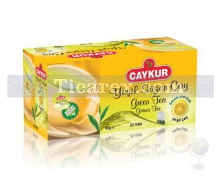 Çaykur Yeşil Çay Süzen Poşet 25'li - Limonlu | 40 gr - Resim 1