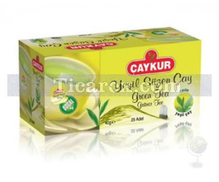 Çaykur Yeşil Çay Süzen Poşet 25'li (Sade) | 40 gr - Resim 1