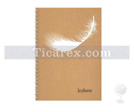 La Plume Defter | 100 yp | A4 | Spiralli | Çizgili | PP Kapak - Resim 1