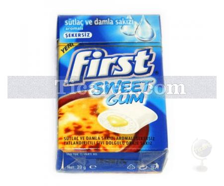 First Sweet Gum Sütlaç ve Damla Sakızı Aromalı Sakız - Resim 1