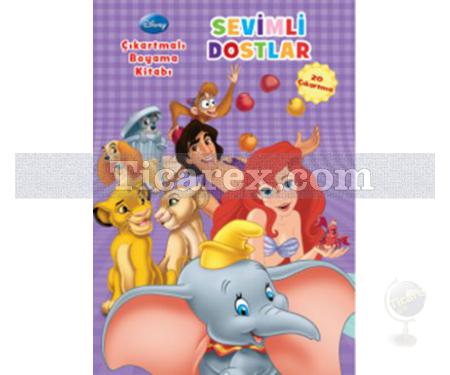 Disney Sevimli Dostlar - Çıkartmalı Boyama Kitabı | Kolektif - Resim 1