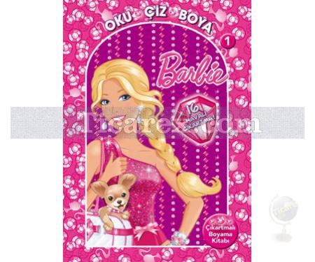 Barbie Oku Çiz Boya 1 - Çıkartmalı Boyama | Kolektif - Resim 1